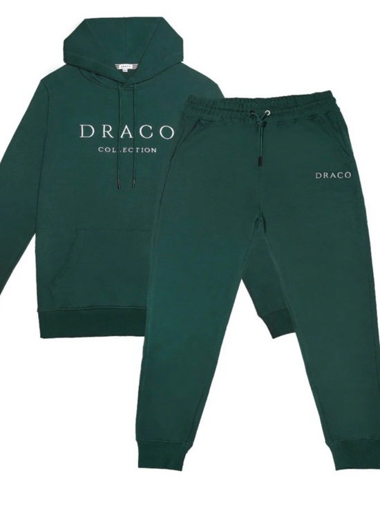Draco Pants - Draco Collection Dark Green Hoodie & Sweatpants Joggers